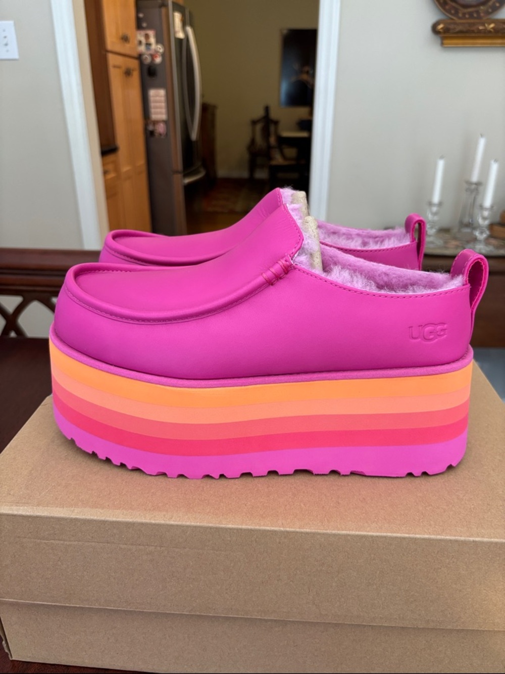 UGGS URSeen Platform Slipper-Shoes Size 8/9 NWT - Picture 9 of 12